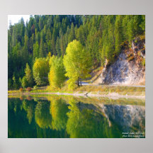 Lac boundary, WA Etats-Unis Posters