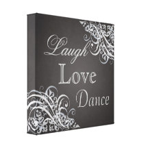 Lachen des Chic-B&W, Liebe, Tanz-Leinwand-Druck Galerie Faltleinwand