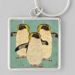 Lagune bleue Keychain de pingouins porte-clés