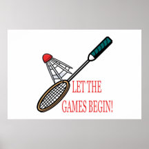 Laissez les jeux commencer affiches