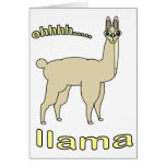 Lama d'Ohh Carte De Vœux
