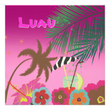 L'AMI Tai, Luau de PixDezines à la plage Cartons D'invitation