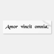 L'amour conquiert tous adhésif pour voiture