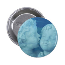 L'amour est dans le ciel, baisers en pierre vintag badge avec épingle