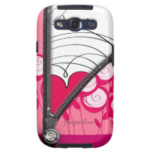 L'amour Samsung de fleur de bande dessinée enferme Étuis Galaxy SIII