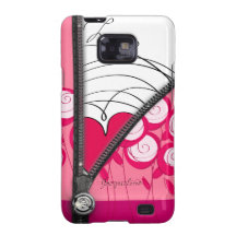 L'amour Samsung de fleur de bande dessinée enferme Coques Galaxy SII