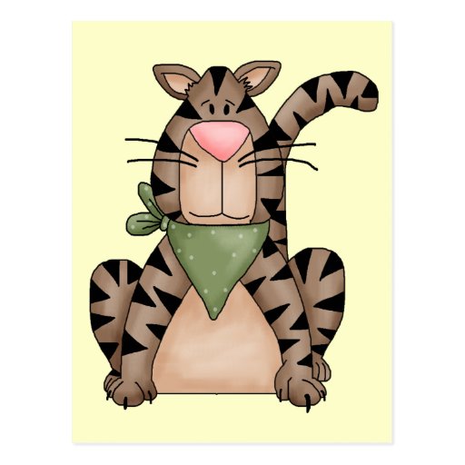 Land-Katze Postkarte