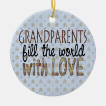 Land-Weihnachtsgroßeltern-Liebe-Verzierung Weihnachtsbaum Ornament