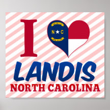 Landis, la Caroline du Nord Affiche