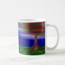 Landschaft Kaffee Haferl