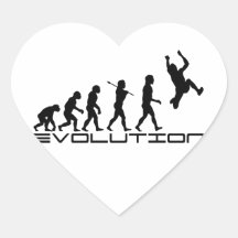 Langer Sprungs-dreifacher Sprungs-Sport-Evolutions Herzaufkleber