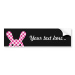 Lapin checkered de Kawaii autocollants pour voiture