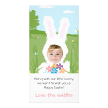 Lapin de Pâques - carte photo Photocarte Personnalisée
