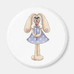 Lapins doux · Le lapin et s'est levé Aimant Pour Réfrigérateur
