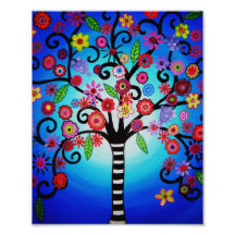 L'arbre de la vie fleurit la peinture photographes