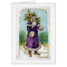 L'arbre de Père Noël Carte De Vœux