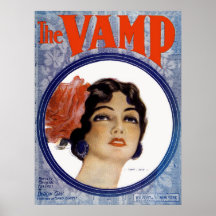 L'art vintage de musique de feuille de VAMP par He Posters