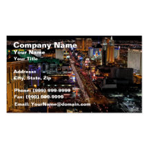 Las Vegas la nuit Cartes De Visite Personnelles