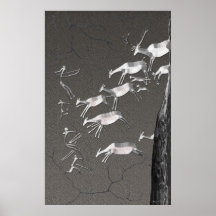 Lascaux Hirsch-Jagd Plakat
