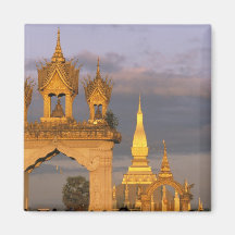 L'Asie, les Laotiens, Vientiane. Ce temple de Luan Aimants