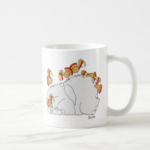 Lassen Sie die Truthähne Sie nicht unten erhalten Kaffee Tassen