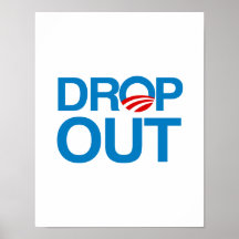 LASSEN SIE HERAUS OBAMA FALLEN PLAKAT