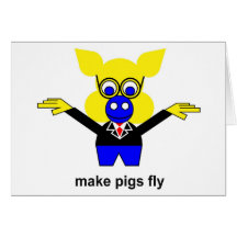 Lassen Sie Schweine fliegen Karte