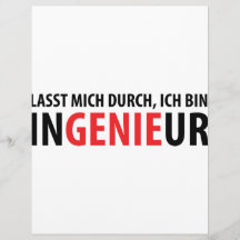 Lasst mich durch ich Behälter Ingenieur Individuelle Flyer