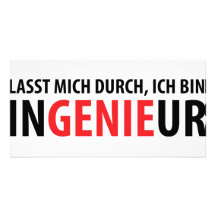 Lasst mich durch ich Behälter Ingenieur Photogrußkarten