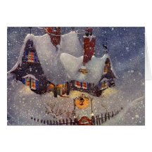 L'atelier de Père Noël au Pôle Nord, réveillon de  Carte De Vœux