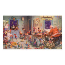 L'atelier de Père Noël Carte De Visite