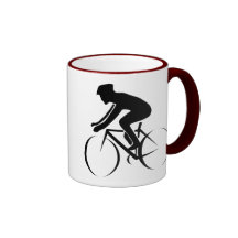 Laufen des Fahrrades Kaffee Tassen