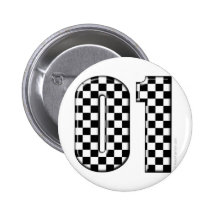 Laufen von Nr. 01 Anstecknadelbutton
