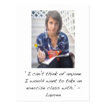 Lauren Postkarte