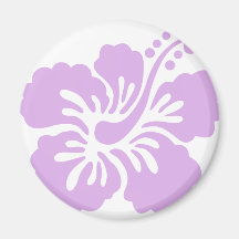 lavande de fleur de ketmie aloha magnets