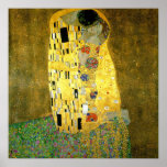 Le baiser par Gustav Klimt Affiche