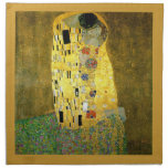 Le baiser par Gustav Klimt Serviette Imprimée