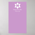 Le bat mitzvah signent dedans l'affiche de conseil