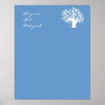 Le bat mitzvah signent dedans l'arbre de conseil d poster