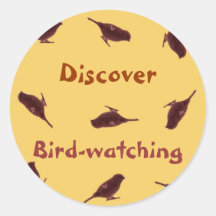 le birdprint, découvrent, ornithologie autocollants
