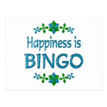 Le bonheur est bingo-test carte postale