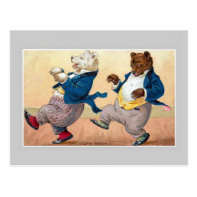 "Le Cakewalk des ours " Cartes Postales