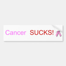 Le Cancer SUCE !  Adhésif pour pare-chocs Autocollant Pour Voiture