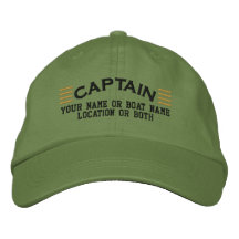 Le CAPITAINE barre personnalisable vos gens du pay Chapeaux Brodés