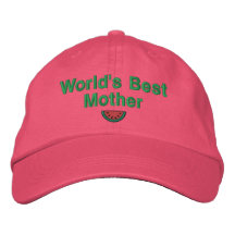 Le chapeau brodé la meilleure par mère du monde