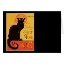 Le Chat Noir Carte De Vœux