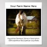 Le cheval de maréchal-ferrant entretient l'affiche