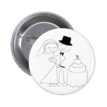 Le chiffre de sourire couple de bâton coupe le gât pin's
