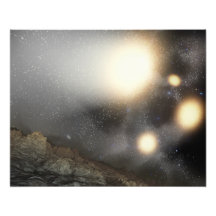 Le ciel nocturne comme vu d'un avion hypothétique photographe