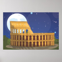 Le Colosseum de Rome Affiche